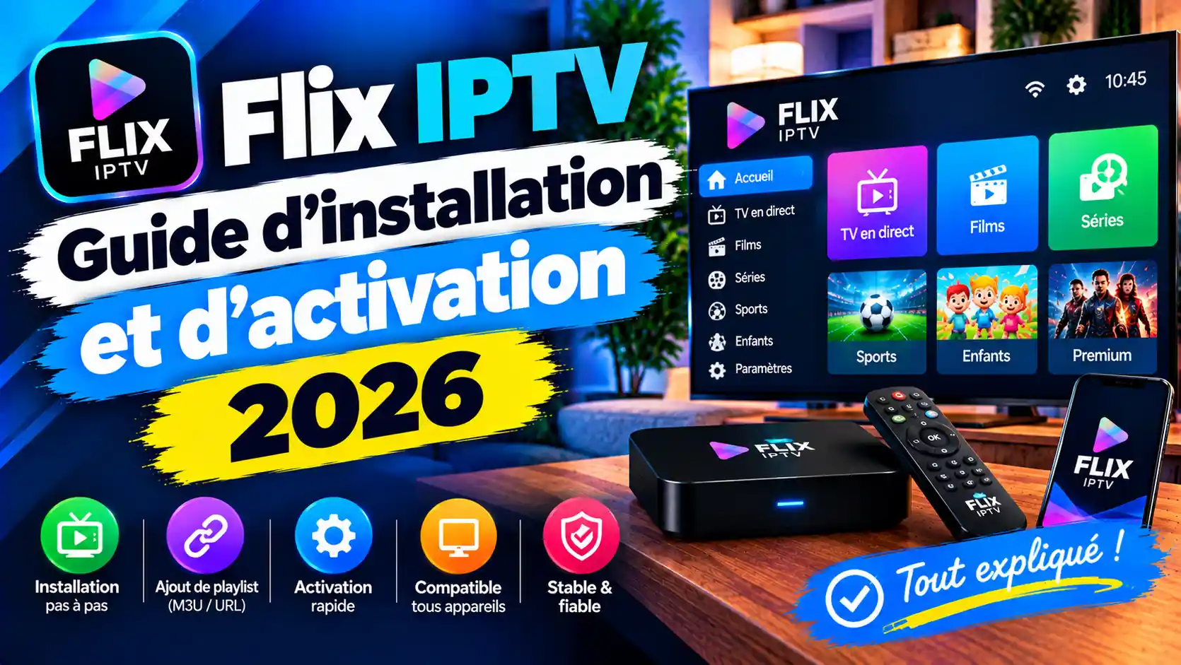 Flix IPTV : guide d’installation, de configuration et d’utilisation sur les appareils compatibles en 2026